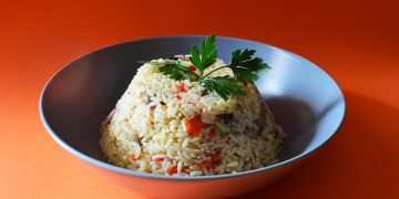 Rice with Mushrooms Stew